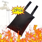 levne vytápění a chlazení-Balení 2 venkovních krytů na kohoutky pro zimní ochranu před mrazem, odnímatelné izolované chrániče kohoutků, snadno instalovatelné zimní ohřívače kohoutků, odolné kryty odolné vůči povětrnostním