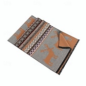 Недорогие Мужские шарфы и перчатки-Муж. Прямоугольный платок на открытом воздухе На каждый день Повседневные Темно-красный Красный ШАРФ