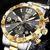 cheap Quartz Watches-The New Olevs Men&#039;S Business Watch Features A Luminous Moon Phase Calendar Small Three-Hand Multi-Functional Digital Large Dial Quartz Watch Which Is A Fashionable Casual Waterproof And Sporty Me