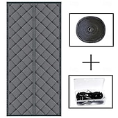 Недорогие Экран для окна и двери-Магнитная москитная сетка, зимняя термоштора для спальни, толстый утеплитель с волшебной лентой, магнитная застежка, ветрозащита, защита от комаров, утеплитель для дома без сверления