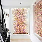 cheap Landscape Paintings-Mintura Hand Painted Return with a Full Load Oil Paintings on Canvas Modern Wall Art Picture For Home Decoration Ready To Hang With Stretched Frame