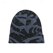 cheap Warm&amp;Heated Collection-Winter Outdoor Cold Weather Hat For Women Stylish European American Knit Beanie With Ear Protection Large Head Cover Warm Fleece Lined Winter Cap