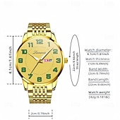 baratos Relógios Quartz-Relógio de Pulso Masculino Avançado Relógio de Quartzo Masculino Fashion Relógio Luminous com Calendário A Melhor Opção de Presente para Homens