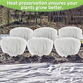 cheap Heating &amp; Cooling-12pcs Winter Plant Covers Frost Protection Bags for Shrubs Trees and Roses 39.4x23.6 Inches with Drawstring Suitable for Autumn and Winter Outdoor Gardening Shrub Covers Tree Protection