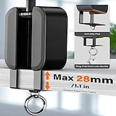 رخيصةأون حامل هاتف-حامل هاتف مغناطيسي 3 في 1 للاستخدام في صالة الألعاب الرياضية، مغناطيسات قوية تلتصق بالأسطح المعدنية، حامل هاتف محمول للصالات الرياضية/السفر