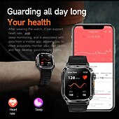 ieftine Selecții de valoare-Ceas inteligent A1 1 inch smartwatch pentru fitness ceas de alergare Bluetooth compatibil cu Android iOS bărbați rezistent la apă apeluri hands-free tracker de pași IP 67 carcasa de 40mm Cadou de