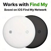 cheap Security Sensors &amp; Alarms-Smart Air Tracker For IOS Find My (IOS Only) Same Size With Original IOS Tag  Compatible With AirTag Case Keychain Silicone Holder Item Locator Key Finder For Pets Bags Luggage Bicycle Cars Anti-Los