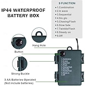 ieftine Parte-Lumini Roșii și Verzi Lumini Mini Conectabile Lumini pentru Copaci cu Fir Verde pentru Petreceri Interioare și Exterioare