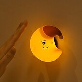 cheap Decorative Lights-Star Moon Cloud Light Rechargeable Sleep Companion Night Light Silicone Patting Light Bedroom Bedhead Cute Atmosphere Light