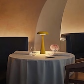 abordables Lampes de table-Lampe de table LED rechargeable 3 W, à intensité variable, commande tactile, portable avec interrupteur, 3 températures de couleur (3000 K/4500 K/6000 K), idéale pour le salon et la chambre.