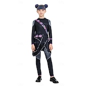 billige Jentekostymer-Inspirert av koreansk idol Popstjerne Kostume Fancy dress Karnevalskostyme Virtuelt idol for Jente Barne Halloween Karneval Ytelse Comic Con Anime-messe