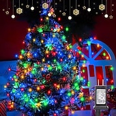 Недорогие LED ленты-Светодиодная гирлянда для рождественской елки, 10 м, 500 светодиодов, гирлянда с теплым белым светом, 8 режимов мерцания, декоративная гирлянда для домашнего рождественского праздничного освещения,