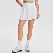 Χαμηλού Κόστους Γυναικείες φούστες και σορτς-Γυναικεία Μονόχρωμο Casual φούστα Φούστα τένις Αθλητική φούστα Προστασία UV Γρήγορο Στέγνωμα Ελαστικό Αναπνέει Τέννις Αθλητικά Τρέξιμο Παντελόνια Φούστες Λευκό Κόκκινο Ρούχα τένις