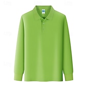 זול חולצת נשים-בגדי ריקוד נשים אחיד חולצת POLO חולצה קז'ואל כפתורים הגנת UV נושם טניס גולף נסיעת עסקים צווארון מתקפל צמרות שחור לבן אדום בגדי טניס