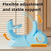 Недорогие Держатели для телефона-Регулируемая подставка для мобильного телефона на стол, стильный держатель для планшета в стиле меха, прочная многоугловая настольная подставка для телефона с ручкой регулировки, совместима с iPhone, iPad и всеми смартфонами