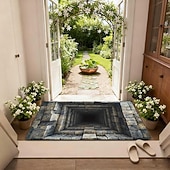 Χαμηλού Κόστους Τελαμότες-3D Οπτική Ψευδαίσθηση Χαλούμι Κίνδυνος Σαλάτας Μη Ολισθηρή Σχέδιο Τρύπας Στροβιλισμού για Είσοδο Αίθουσα Μπάνιο Σκαλοπάτια Εσωτερικού Εξωτερικού Διότιμον Γη Γρήγορη Στεγνή Απορροφητική 20 x 31 ίντσες