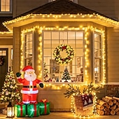 cheap Plug String Lights-Christmas Tree Decorative String Lights Fairy String Lights 8 Function Low Voltage Safety Plug in Holiday Wedding Party Atmosphere Decorative Lights Props 10/20/30/50/100 meters