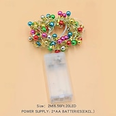 halpa LED-hehkulamput-LED keiju string-valot 2M 20LED paristokäyttöiset seppelevalat häät ystävänpäivä sisätiloissa puu lomakoristelu