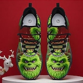  Fun Ugly Christmas Shoes Men's 3D Print Cartoon Character Design Graphic Sneakers with Vibrant Print for Festive and Fun Holiday Footwear