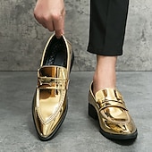 economico Mocassini-mocassini slip-on da uomo in vernice viola dal design elegante: calzature eleganti per feste, matrimoni ed eventi alla moda