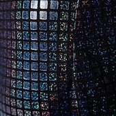 economico Sottile-Per uomo Pantaloni Pantaloni Eleganti Pantaloni con paillettes Pantaloni lucidi Pantaloni da ballo Tasca Semplice Comodità Lunghezza intera Feste Affari Quotidiano Moda Streetwear Argento Nero