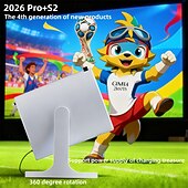 رخيصةأون بروجيكتورات-بروجكتور HY300 Pro S2 4K سينما منزلية بروجكتور خارجي هدية عيد الحب