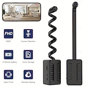 baratos Câmaras de Rede IP de Interior-Mini câmera portátil com gravação de vídeo e bateria integrada, ideal para segurança residencial, monitoramento de babás, visão noturna, detecção de movimento e gravação de voz. Suporta alta definição