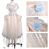 abordables Disfraces de mujer-Horror gótico Chica lobo Vestidos Disfraz Vestido llamativo Cosplay for Mujer Chica Niños Adulto Víspera de Todos los Santos Carnaval Rendimiento Fiesta