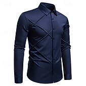 baratos Fantasias masculinas dos anos 1920-Loucos anos 20 Anos 20 Retro Vintage Blusa / Camisa Mafioso Padrinho Corte Justo Fantasia Homens Baile de Máscaras Traje de festa para noite Negócio / Cerimônia / Casamento Festa de Solteira Adulto