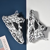 preiswerte Lässige Sneakers-Rote Herren-Sneaker für den Alltag – modisches Design mit auffälligen Prints, ideal als Weihnachtsgeschenk und für festliche Outfits
