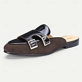 Χαμηλού Κόστους Δερμάτινα Loafers Premium-Ανδρικά μαύρα μοκασίνια mule από τεχνητό δέρμα – μοντέρνα slip-on για μοντέρνο στυλ και ευελιξία