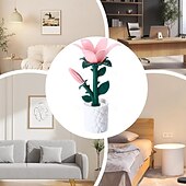 cheap Nursery Night Lights-Flower Light, Rose Freesia Desk Decor,Bedside Lamps LED Night Light,for Desk Bedroom Bedside Nightstand Home Decor Office Dorm Apartment Party Birthday Christmas