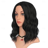 cheap Carnival Wigs-Carnival Wig 2026 Pink Black Blue Curly Bob Short Synthetic Festival Wig Mardi Gras Parade Cosplay Costume Hair for Women