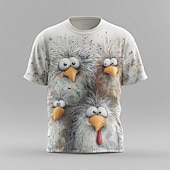  Per uomo Animale Mucca Divertente Maglietta Manica Corta maglietta Stampa 3D Girocollo Camicia Esagerato Designer Feste Ferie Bianco 1 Bianco 2 Estate Primavera Abbigliamento S M L XL XXL XXXL