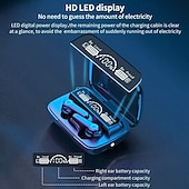 Недорогие Истинные беспроводные наушники (TWS)-9D стерео Bluetooth наушники TWS беспроводные Bluetooth 5.1 наушники водонепроницаемая спортивная гарнитура с шумоподавлением внутриканальные наушники с зарядным кейсом подарок на День Святого