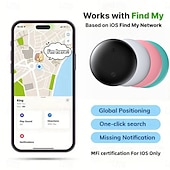 cheap Security Sensors &amp; Alarms-Smart Air Tracker For IOS Find My (IOS Only) Same Size With Original IOS Tag  Compatible With AirTag Case Keychain Silicone Holder Item Locator Key Finder For Pets Bags Luggage Bicycle Cars Anti-Los