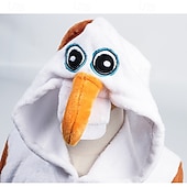 abordables Disfraz de Animal-Pijamas Kigurumi Disfraz de lujo Vestimenta Nocturna Animal Muñeco de Nieve Dibujos Cálido Disfraz divertido Confortable Niños Adulto Unisexo Hombre y mujer Niños y niñas Navidad Víspera de Todos los