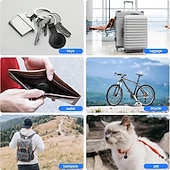 cheap Security Sensors &amp; Alarms-Smart Air Tracker For IOS Find My (IOS Only) Same Size With Original IOS Tag  Compatible With AirTag Case Keychain Silicone Holder Item Locator Key Finder For Pets Bags Luggage Bicycle Cars Anti-Los