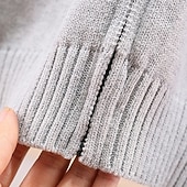 abordables Pulls et cardigans pour garçons-Chandail Enfants Garçons Rayure manche longue Garder au chaud Extérieur Mode Quotidien Basique bleu marine Gris Automne Hiver Vêtements 4 ans et +