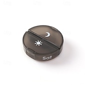 baratos armazenamento de bagagem e viagem-Organizador de comprimidos semanal para 2 doses diárias com estojo em couro PU, caixa organizadora de comprimidos para 7 dias, ideal para viagens - dispensador portátil de comprimidos AM/PM para