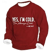 economico Felpe Divertenti-Per uomo Divertente Pile Felpa Quotidiano Casual 3D Girocollo Casa Feste Regalo Abbigliamento casual alla moda Blu Nero Rosso Verde Stampa 3D Autunno Inverno progettista S M L XL XXL XXXL