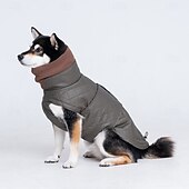 cheap Coats-Warm Dog Winter Vest with Turtleneck for Medium Large Dogs - Quilted Pet Jacket for Cold Weather - Windproof &amp; Comfortable