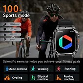 ieftine Selecții de valoare-Ceas inteligent A1 1 inch smartwatch pentru fitness ceas de alergare Bluetooth compatibil cu Android iOS bărbați rezistent la apă apeluri hands-free tracker de pași IP 67 carcasa de 40mm Cadou de