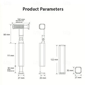 ieftine Suporturi pentru telefoane-Set 2 suporturi de telefon pentru duș suport pliabil detașabil retractabil pentru telefon pentru birou în exterior compatibil cu toate telefoanele mobile accesoriu pentru telefon