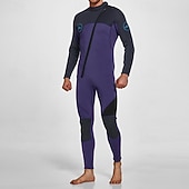 economico Mute, tute da sub e indumenti anti-abrasione-Per uomo 3mm Muta da sub in neoprene Rash Guard completo per il corpo Costume da surf intero Color-blocking Protezione UV Controllo addominale Manica Lunga Mute da immersione Surf Canoa Snorkeling
