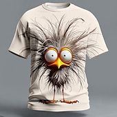  Per uomo Uccello Scontroso Maglietta Manica Corta maglietta Stampa 3D Girocollo Camicia Esagerato Designer Feste Ferie Blu Nero Giallo Estate Primavera Abbigliamento S M L XL XXL XXXL