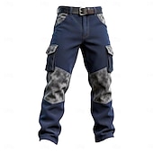 economico Pantaloni cargo-Per uomo Pantaloni Cargo Pantaloni Pantaloni in velluto a coste Pantaloni casual Tasca Elastico in vita Multi-tasche Semplice Comodità Morbido Lunghezza intera All'aperto Quotidiano Uscire Vacanza