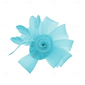 Недорогие Фасцинаторы-Аксессуары для волос Тюль  Перья Федора Свадьба Чаепитие Скачки коктейль Элегантный стиль Винтаж Простой С Пух Тюль Заставка Головной убор