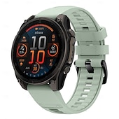 abordables Correas de reloj Garmin-Correa de silicona Quickfit de 22 mm y 26 mm para relojes inteligentes Garmin Fenix 7X, 7 Solar, 6X, 6 Pro, 5, 5X Plus, 3, 3H y Epix.