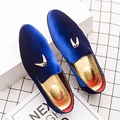 economico Mocassini-mocassini da uomo in velluto bordeaux - eleganti scarpe slip-on con tessuto lussuoso, perfette per eventi formali, matrimoni e occasioni eleganti